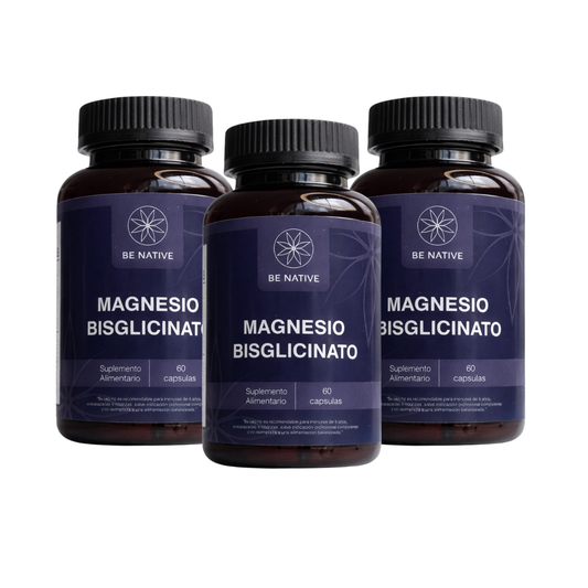 Pack 3 Magnesio Bisglicinato  - 6 meses de suplementación
