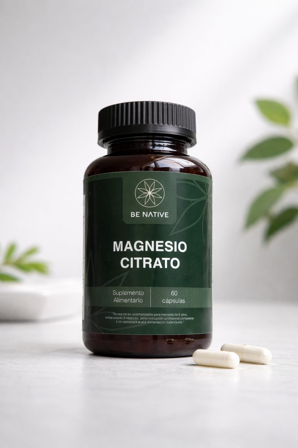 Magnesio Citrato Be Native - suplemento para digestión